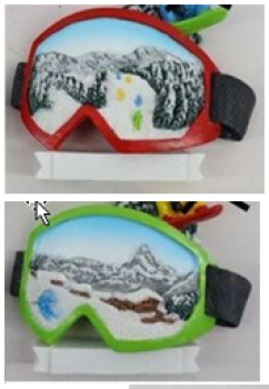 Magnet Winter Ski-Brille 2fach
